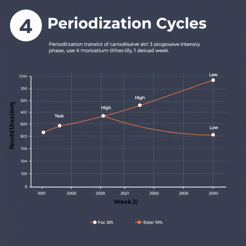 Grafik periodisasi dalam merancang latihan mingguan dengan variasi intensitas Grafik periodisasi dalam merancang latihan mingguan dengan variasi intensitas