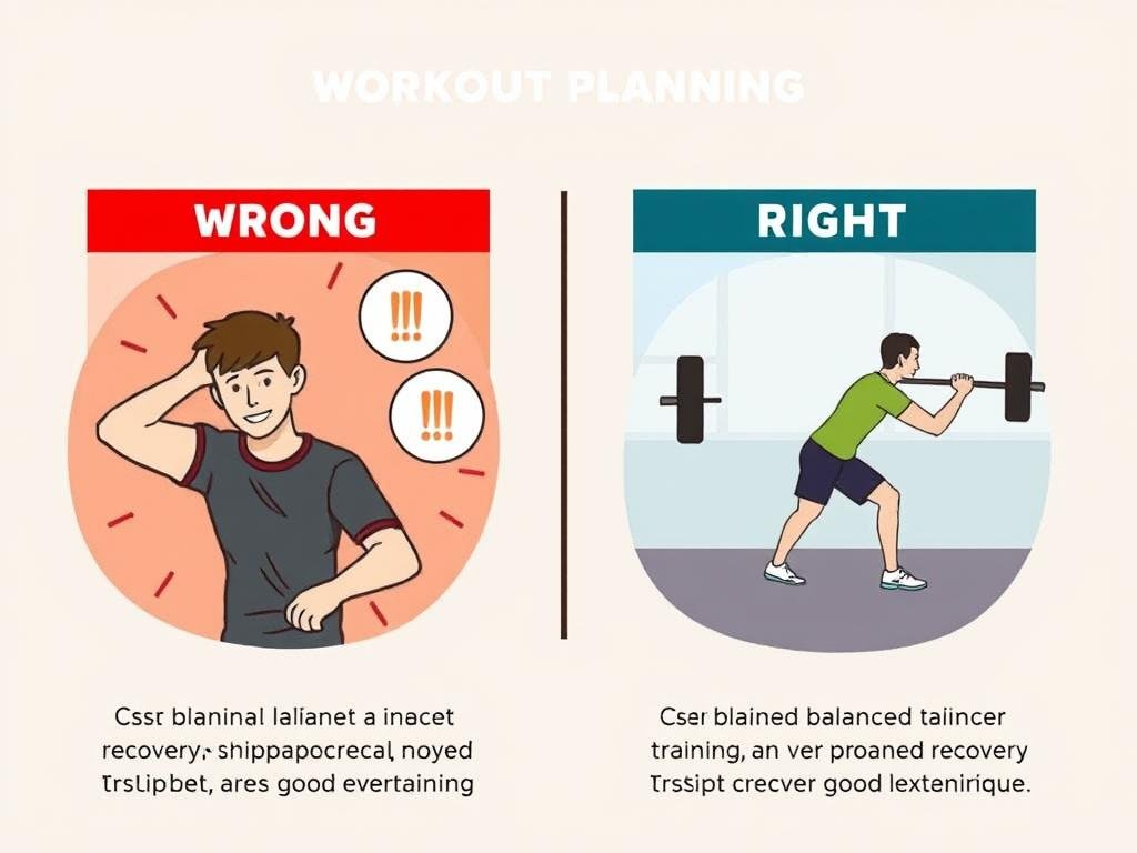 Ilustrasi kesalahan umum dalam merancang latihan mingguan dan cara menghindarinya Ilustrasi kesalahan umum dalam merancang latihan mingguan dan cara menghindarinya